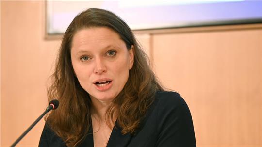Wirtschaftssenatorin Leonhard (SPD) sieht Hamburgs Außenwirtschaft gut aufgestellt, wie sie sagt. (Archivbild)