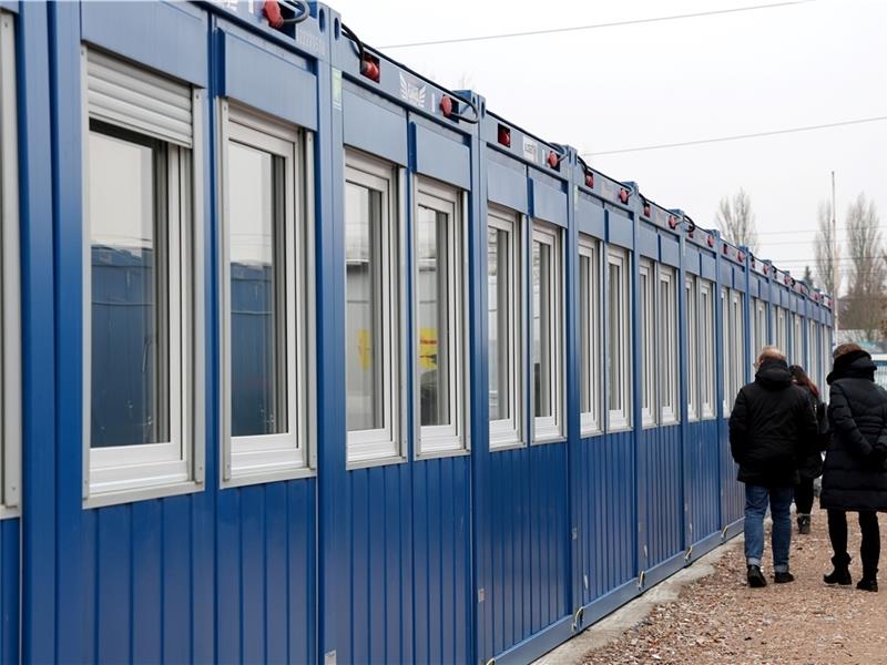 Wo werden neue Container für Flüchtlinge in Buxtehude aufgestellt? An der Apensener Straße vorerst nicht. Foto: Bernd Wüstneck/dpa