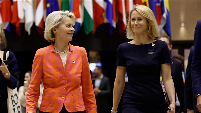 Wollen deutlich mehr Tempo beim Thema Verteidigung: EU-Kommissionspräsidentin Ursula von der Leyen und die EU-Außenbeauftragte Kaja Kallas. (Archivbild)