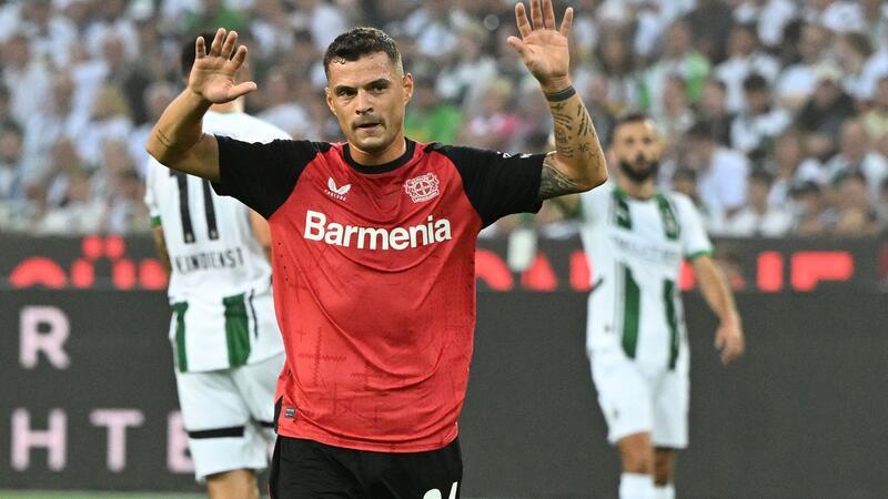 Schon wieder Leverkusener Last-Minute-Wahnsinn Xhaka jubelt verhalten im Borussia-Park