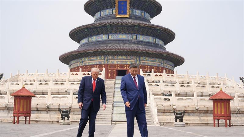 Großer Empfang, lange Konfliktliste: Xi besucht Trump Xi brachte Trump an bedeutende Orte Pekings (Archivbild).