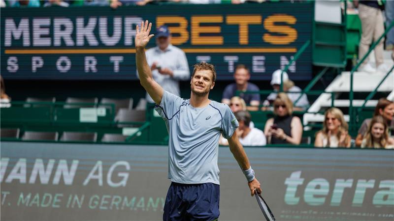 Yannick Hanfmann feierte seinen 100. Sieg auf der ATP-Tour. 