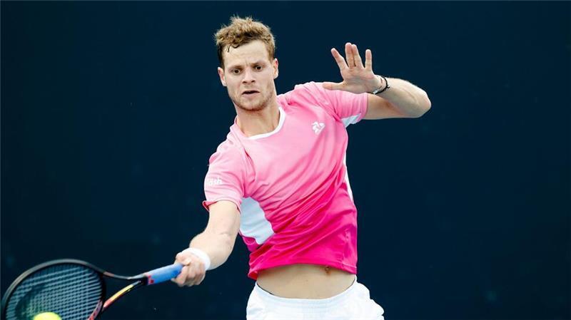 Auch ohne Zverev: Deutsches Tennis-Team auf Kurs Yannick Hanfmann sorgt für das 2:0.