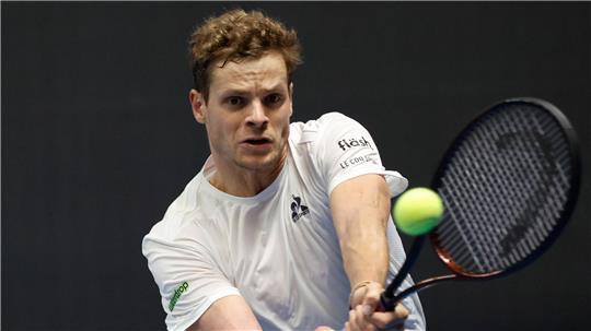 Yannick Hanfmann sorgte gegen Japan für den zweiten Punkt des deutschen Davis-Cup-Teams. (Archivbild)