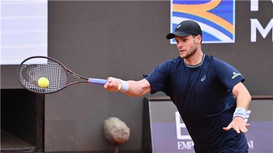 Yannick Hanfmann steht beim Tennis-Turnier in Hamburg im Achtelfinale. (Archivbild)