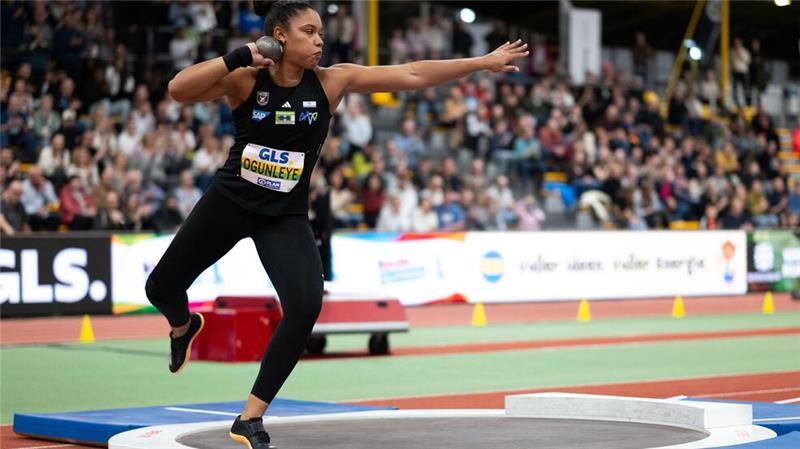 Yemisi Ogunleye stieß bei der Hallen-DM in Dortmund persönliche Bestleistung.
