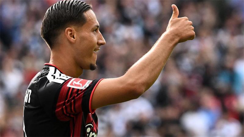 Younes Ebnoutalib hat für Frankfurt in dieser Saison vier Bundesliga-Tore erzielt. (Archivbild) 