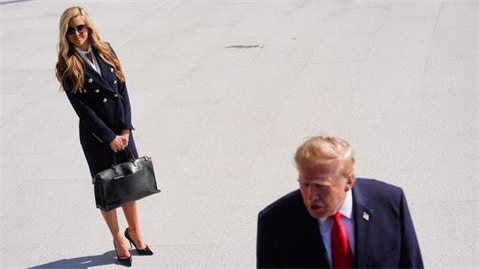 Zacharia hatte erst vor ein paar Tagen ihre erste Pressekonferenz als Trumps Sprecherin - nun gibt sie den Posten US-Kreisen zufolge schon wieder auf.(Archivbild)