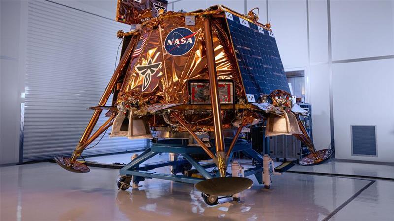 Mondlander setzt erfolgreich auf - zehn Instrumente an Bord Zehn Instrumente sind an Bord des Landers „Blue Ghost“.