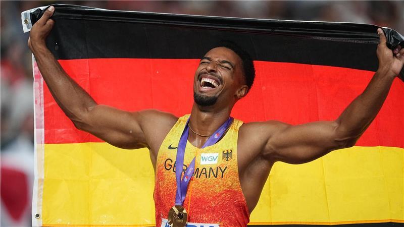 Neugebauer kürt sich zum Weltmeister - Staffel feiert Bronze Zehnkampf-Weltmeister Leo Neugebauer.