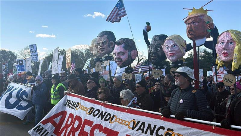 Zehntausende sind in Washington auf die Straße gegangen.