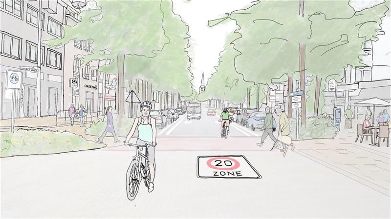 Verkehrsversuch Bahnhofstraße: Die zehn wichtigsten Fragen und Antworten Zeichnung Bahnhofstraße