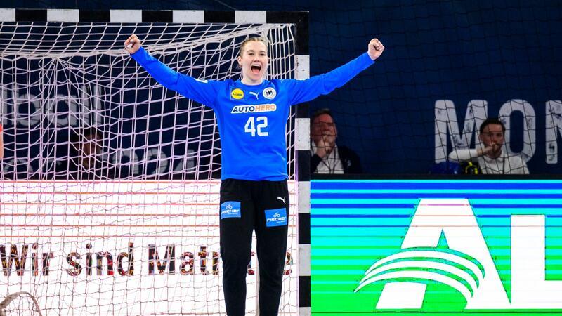 DHB-Frauen auf Olympia-Kurs - Coach: „Alle unter Druck“ Zeigte sich als starker Rückhalt: Torhüterin Katharina Filter.