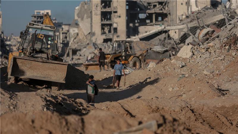 Israel startet neue Angriffe nach Hamas-Attacke auf Soldaten Zerstörte Gebäude südlich der Stadt Gaza. (Archivbild)