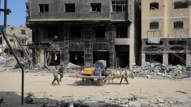„Obdachlose ohne Zukunft“ in Gaza Zerstörung überall: Bis Ende Februar wurden nach Angaben des UN-Satellitenzentrums mehr als 31.000 Gebäude zerstört.