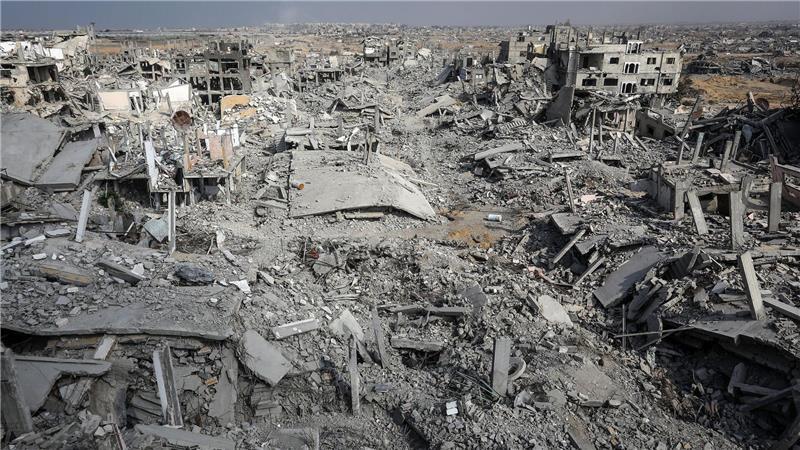 Zerstörungen im Gebiet Al-Katiba in Gaza.