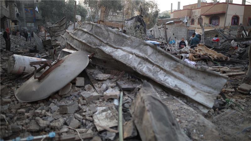 Zerstörungen nach Angriff in Al-Bureidsch. (Archivbild)