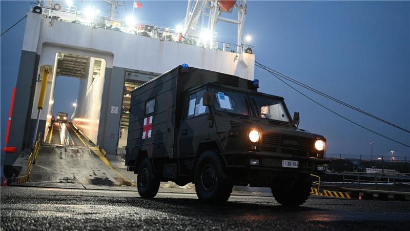 Ziel der Truppenbewegungen ist der Truppenübungsplatz Bergen in Niedersachsen. 