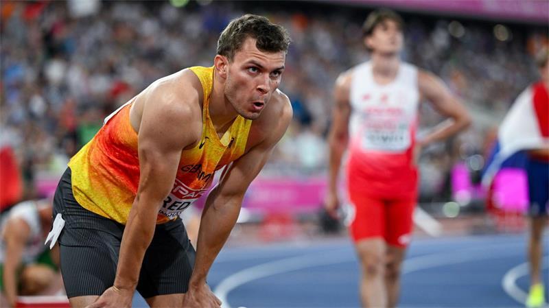 Zufrieden mit Platz fünf über 400 Meter: Jean Paul Bredau.