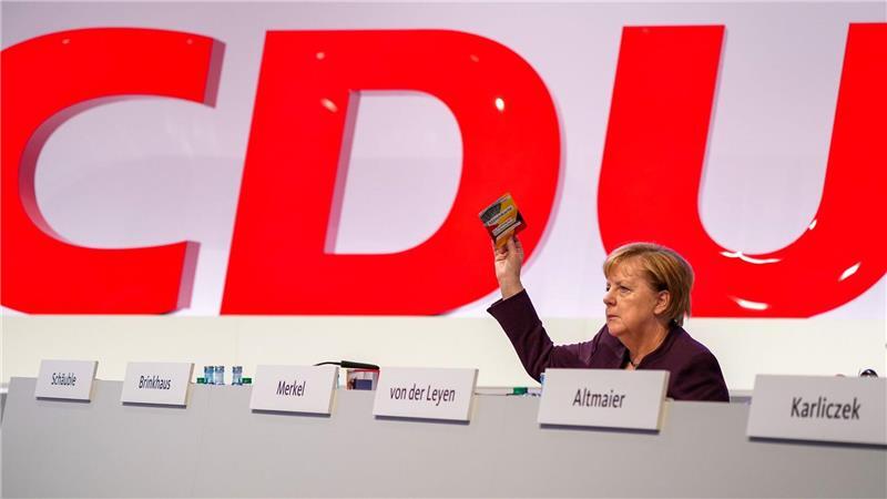 Zuletzt nahm Merkel 2019 physisch an einem Parteitag teil.