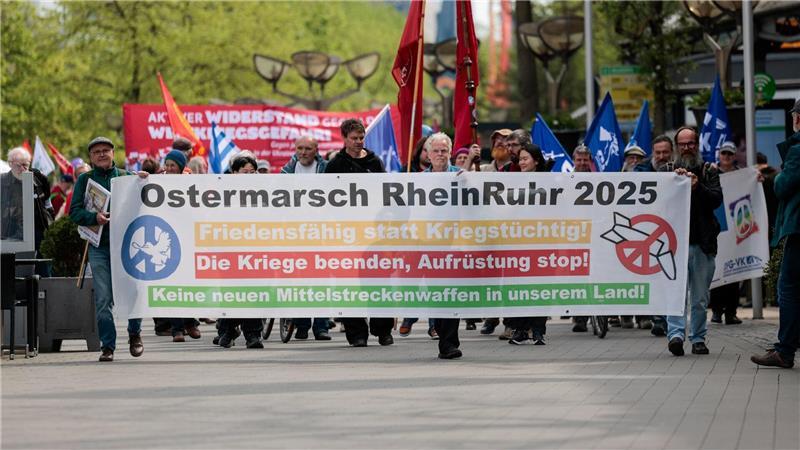 Zum Ostermarsch Rhein-Ruhr werden an drei Tagen insgesamt etwa 2.000 Teilnehmer erwartet.