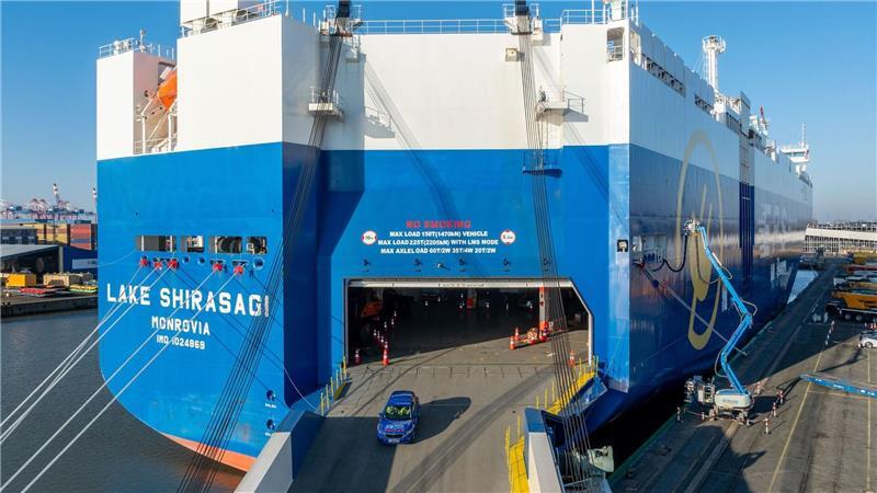 Zunächst hatte der technische Test vonseiten des Schiffes nicht geklappt. (Handout)