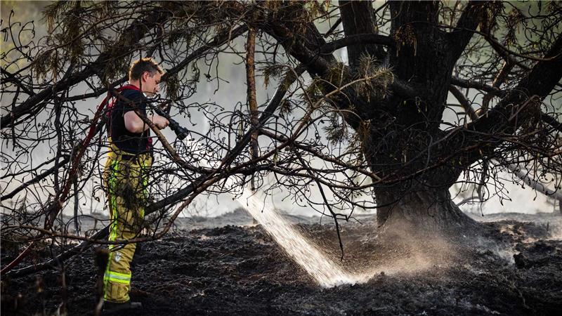 Zur Bekämpfung der Flammen baten die Niederlande nach Angaben der Behörden zum ersten Mal auch andere Länder um Hilfe.