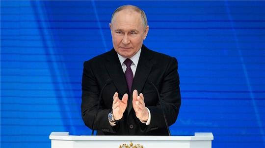 „Zusammen können wir alles schaffen“: Wladimir Putin.