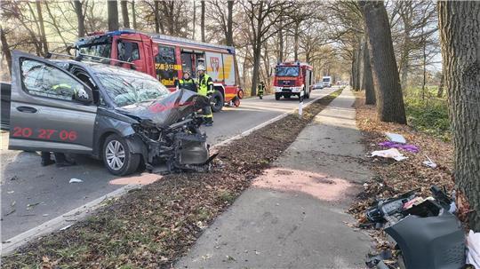 Zwei Frauen aus dem Raum Stade wurden am Montag kurz hinter dem Ortsausgang Bremervörde schwer verletzt, als ihr Pkw aus ungeklärter Ursache mit einem Baum kollidierte.