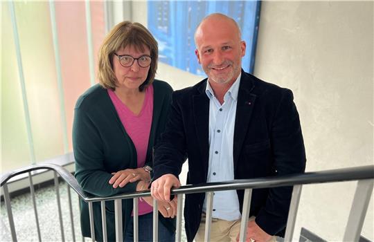 Zwei Spitzenkräfte der Stader SPD: Sigrid Koppelmann und Bürgermeister-Kandidat Kai Koeser.