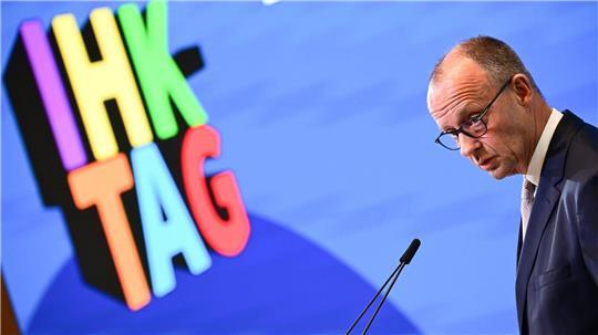 Zwei klare Ansagen macht Merz beim IHK-Tag mit Blick auf die anstehende Steuerreform.