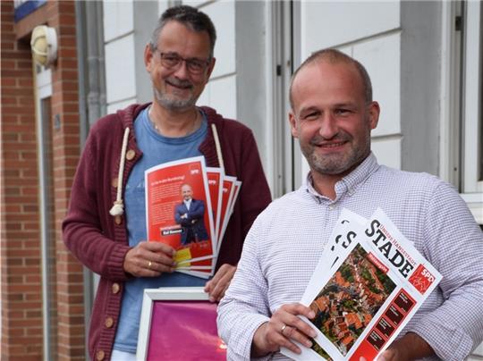 Zweimal Kai für die SPD Stade : Kai Holm (links) und Kai Koeser, der auch in den Bundestag will. Foto: Strüning