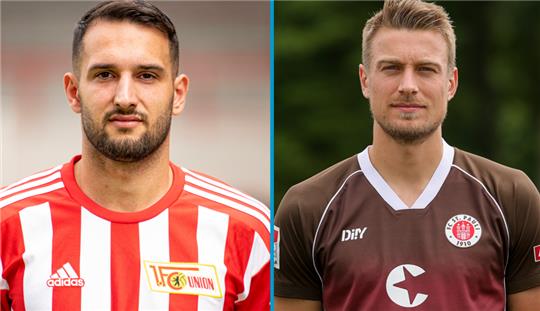 <p>Levin Öztunali vom Hamburger SV (links) und <strong>Hauke Wahl vom FC St. Pauli.</strong> Fotos: Fabian Sommer/Christian Charisius/dpa</p>